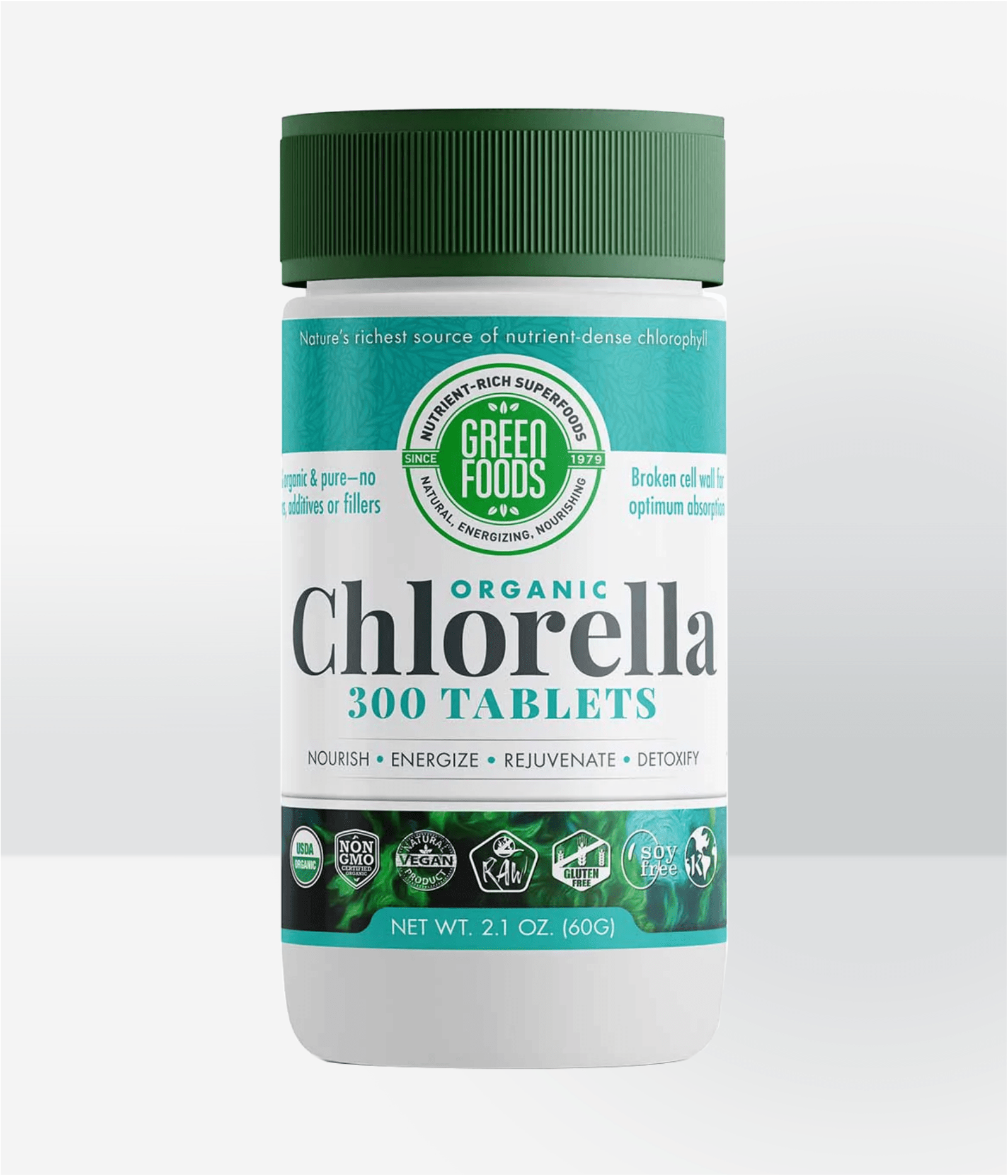 Organic Chlorella compresse 300 tab